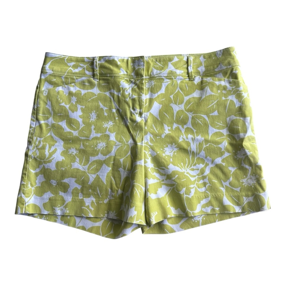 The Limited lime green flower shorts size‎ 14